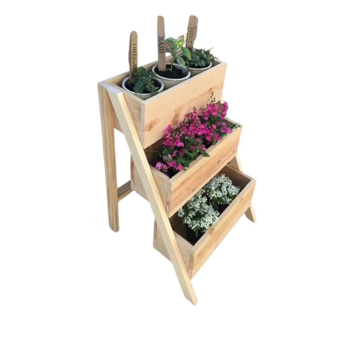 Natural wood flower holder stand - 60 * 90 - ELG-028