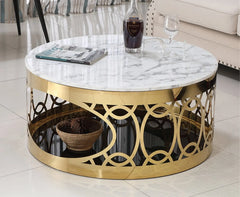 Belira coffee table 80 * 45 glass and marble