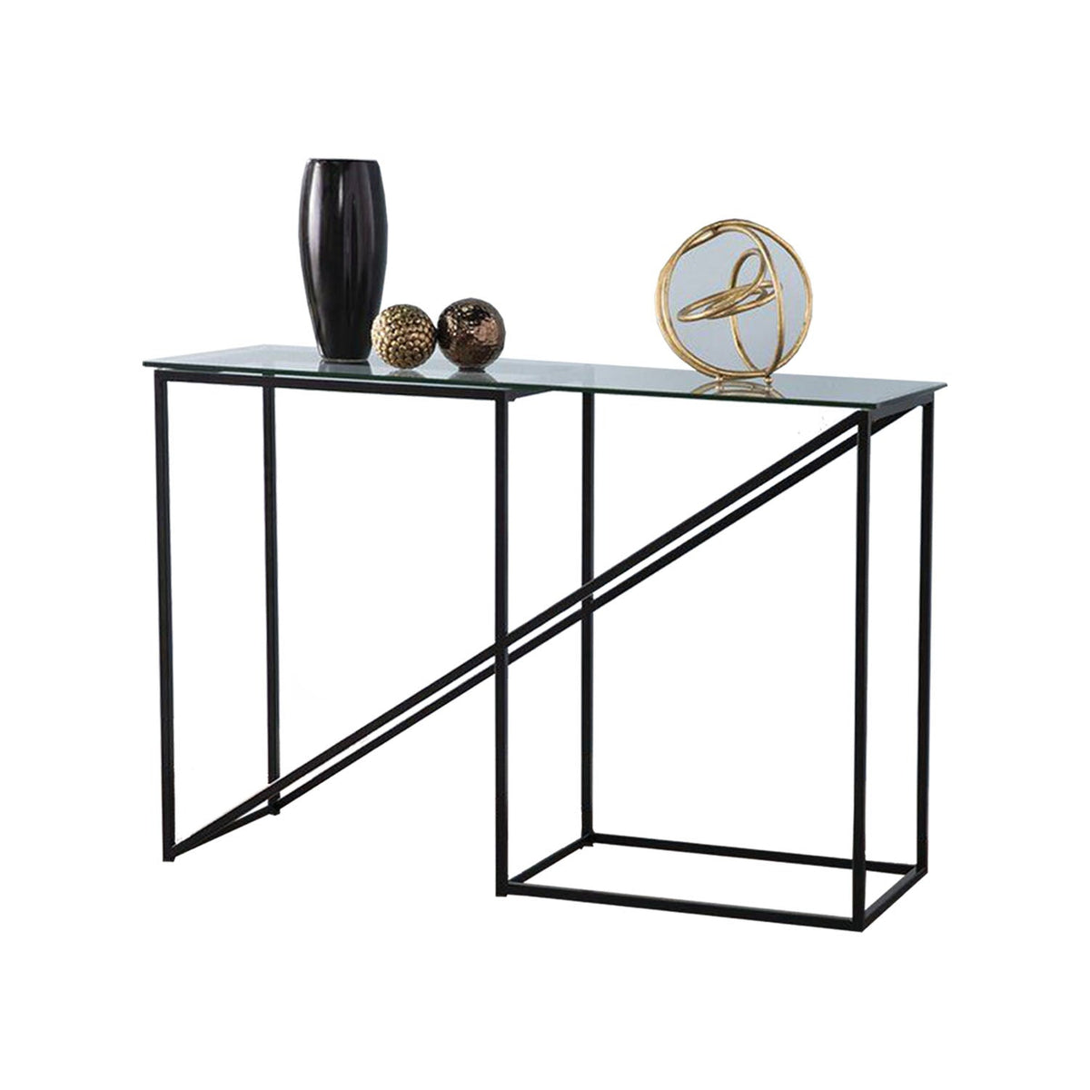 Adonis iron console with electrostatic paint