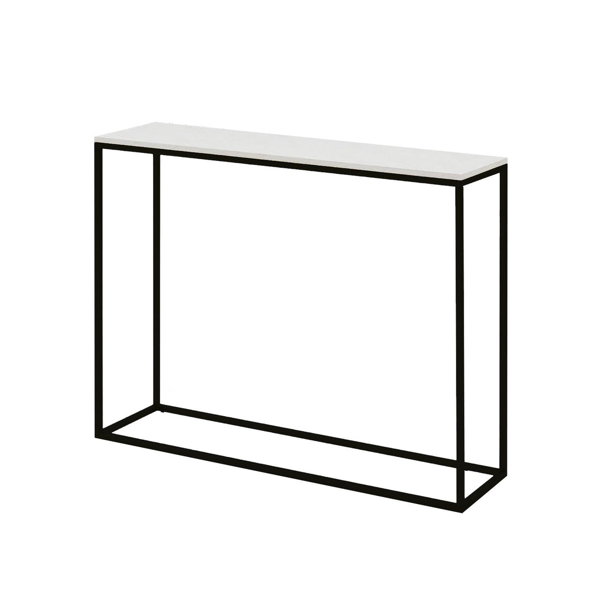 Porto console, iron, electrostatic paint and marble