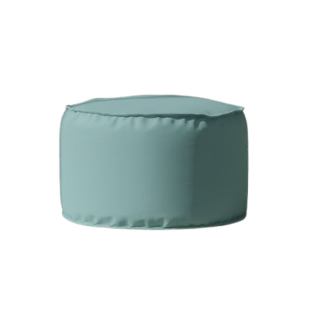 Medium size pouf with comfortable and modern Sabia fabric in turquoise color ELH-086