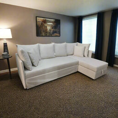 Manx sofa, 3 seater, bed and storage compartment - red beech wood - HST-030