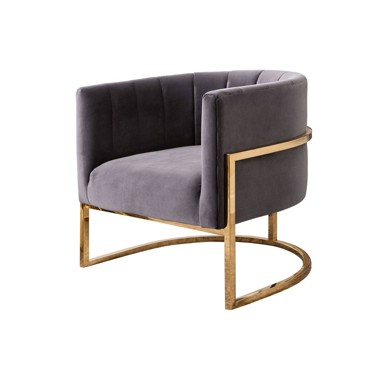 Modern iron chair with electrostatic paint and a fabric outer layer