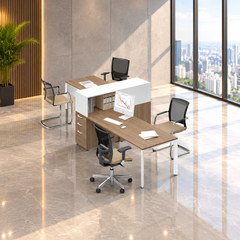 Quad workstation  made of Spanish MDF wood - CEM-027