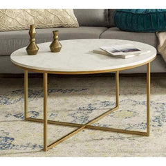 Mary coffee table 80 * 80 marble