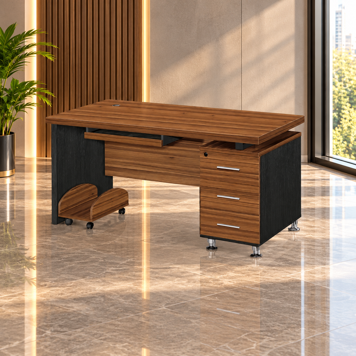 مكتب موظف خشب MDF اسباني - CEM-191