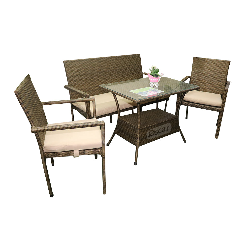 Set 102 Rattan is enough for 4 people.