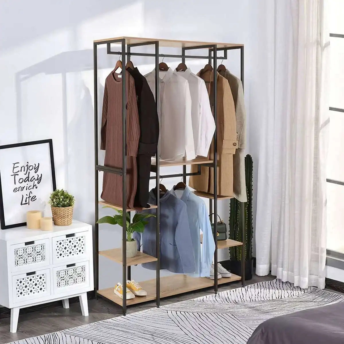 Large MDF Wood Dresser with Practical Design for Organizing Clothes – WAF-261