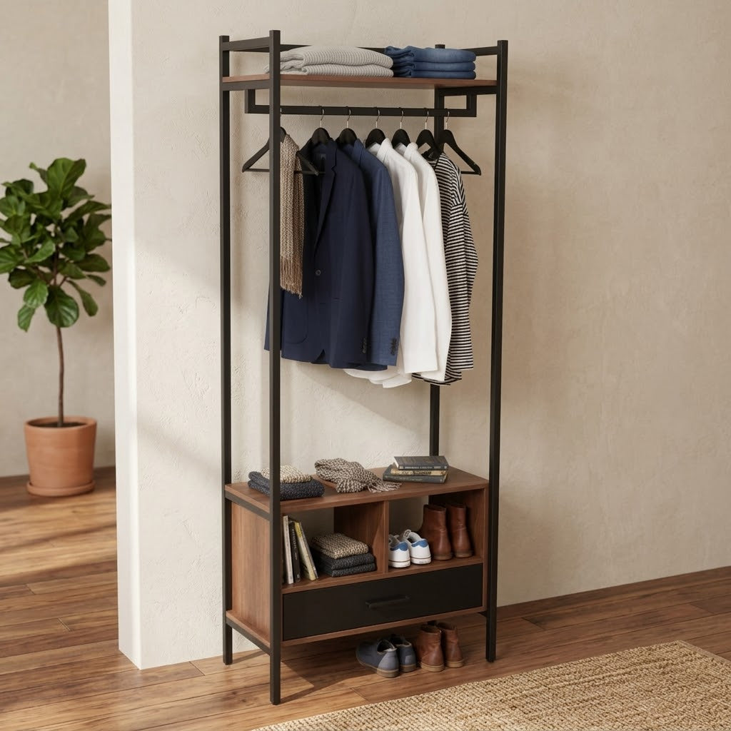 Large MDF wood dresser with practical design for organizing clothes – WAF-225