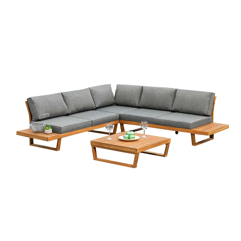 A corner that accommodates 5 people