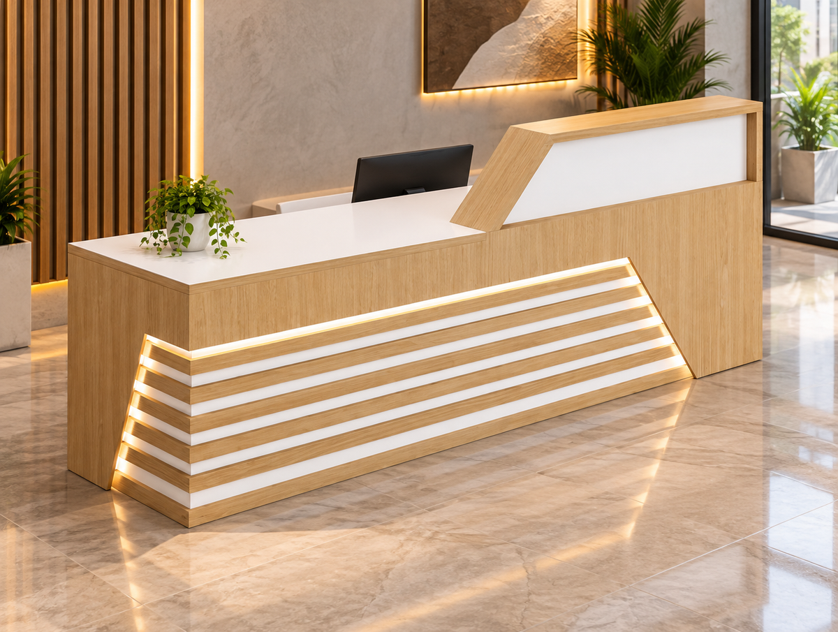 Meeting table - 240x120 - Spanish MDF wood with metal chassis - CEM-063