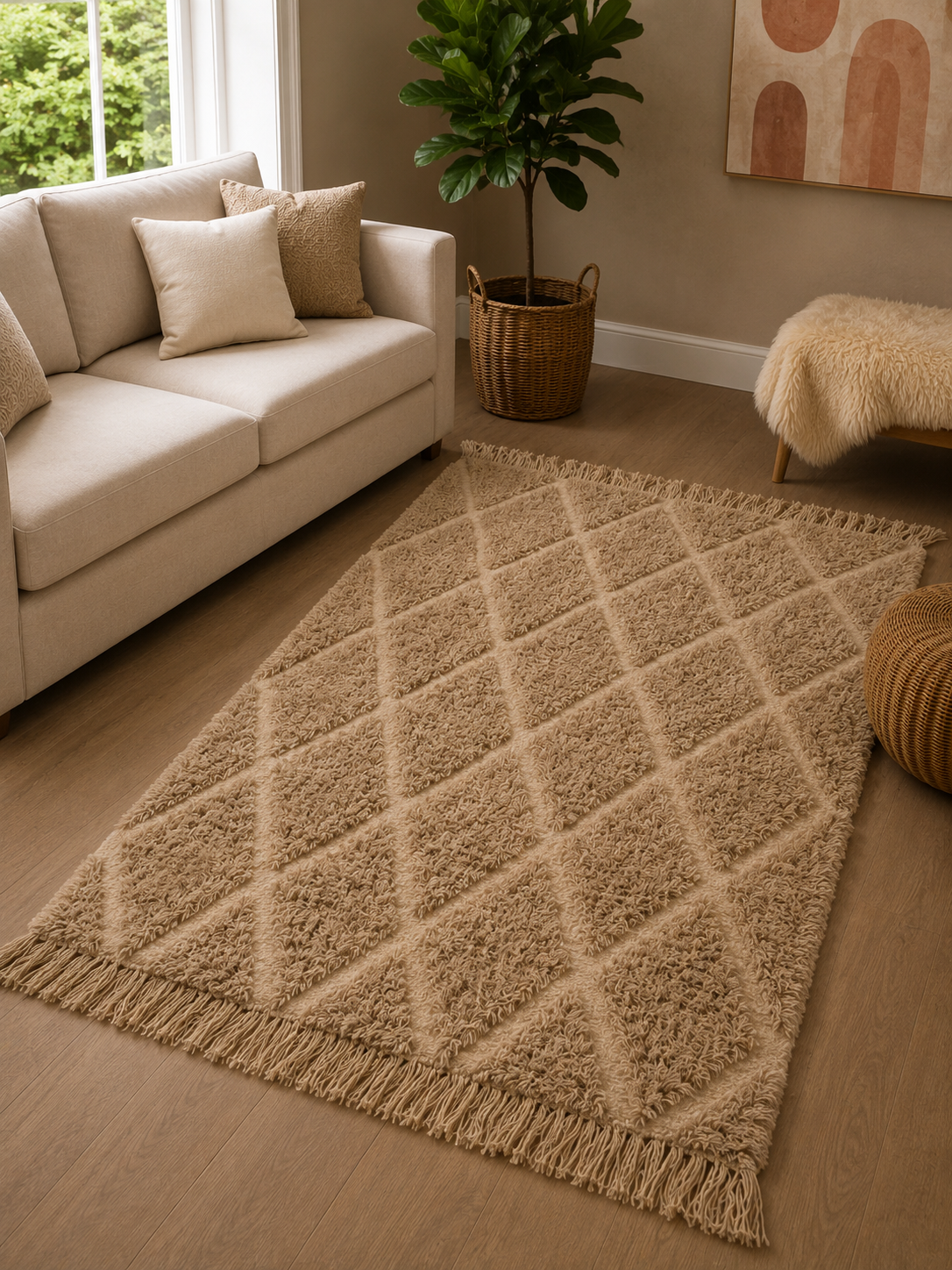 Handcrafted wool floor rug from Oscar Furniture – Rof-166