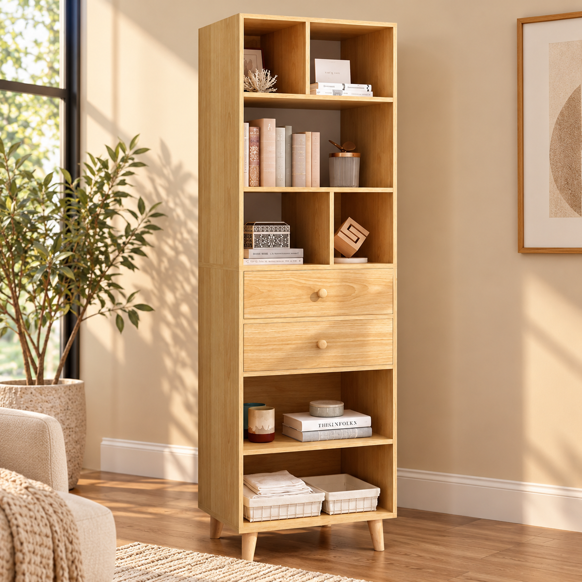 High quality MDF wood bookcase - OSM-438