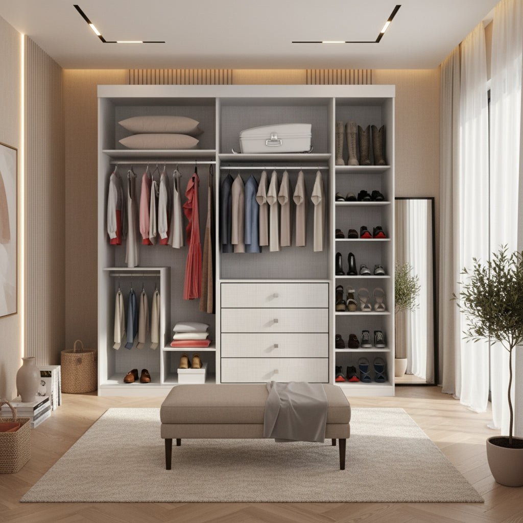 دريسنج خشب MDF بطبقة ميلامين أنيق وعصري