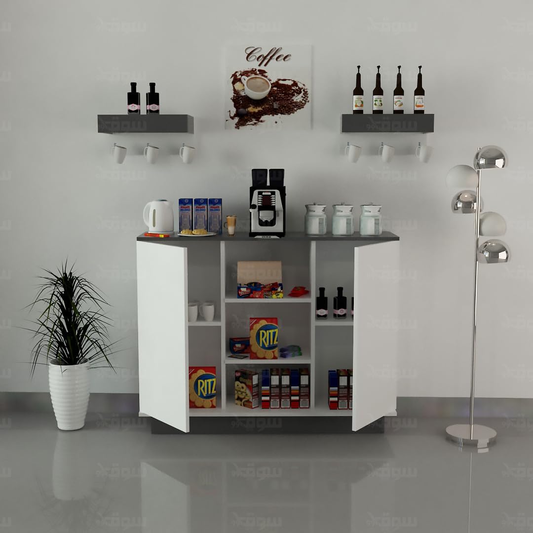 كوفي كورنر مودرن خشب MDF - 120 × 30 × 100 سم