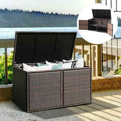 Large Outdoor Storage Box Made of Weather-Resistant Rattan – Stylish Organization for Outdoor Spaces | Oscar Furniture