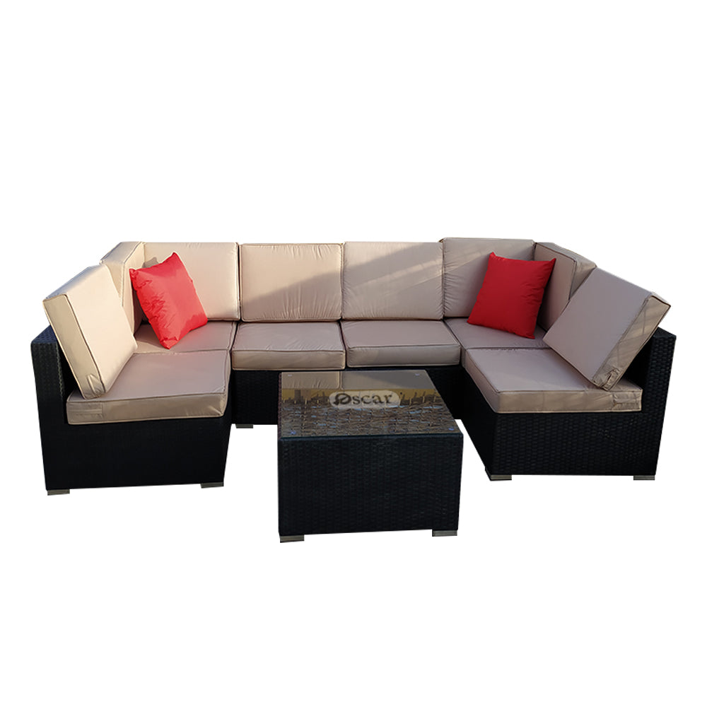 Florence rattan corner seat for 6 people