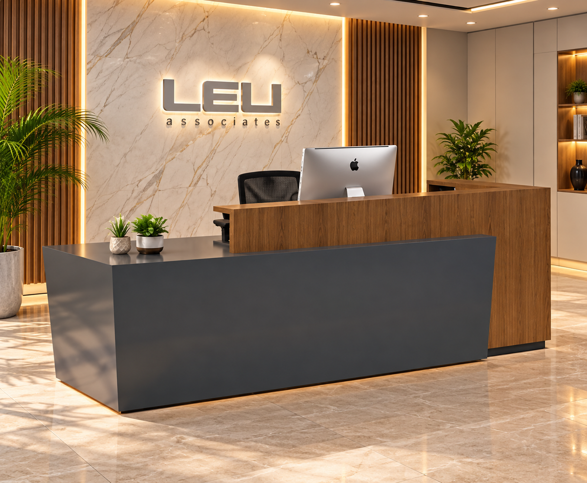 Reception desk - Reception Counter - Spanish MDF wood - CEM-094