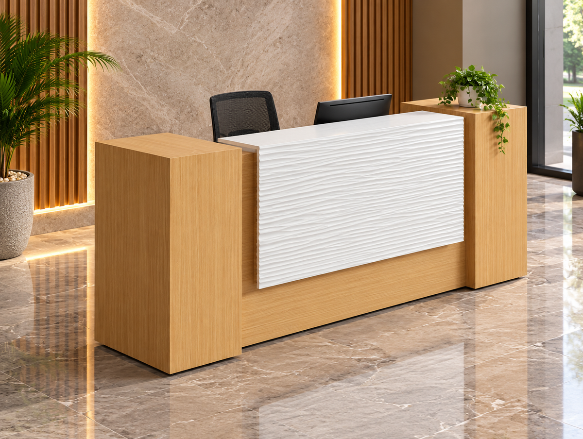 Reception desk - Reception Counter - Spanish MDF wood - CEM-081