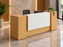 Reception desk - Reception Counter - Spanish MDF wood - CEM-081