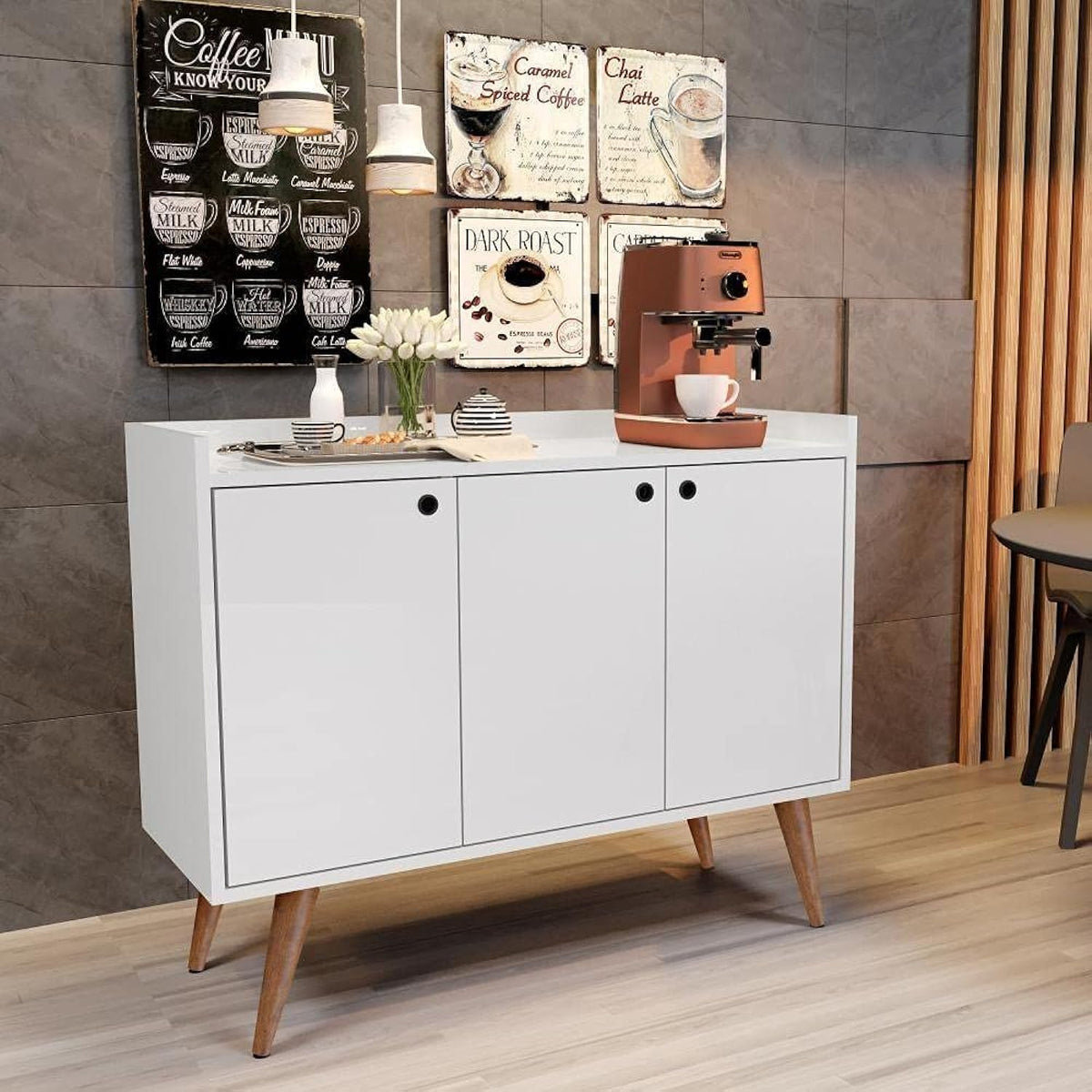 كوفي كورنر خشب MDF - 120 × 40 × 90 سم