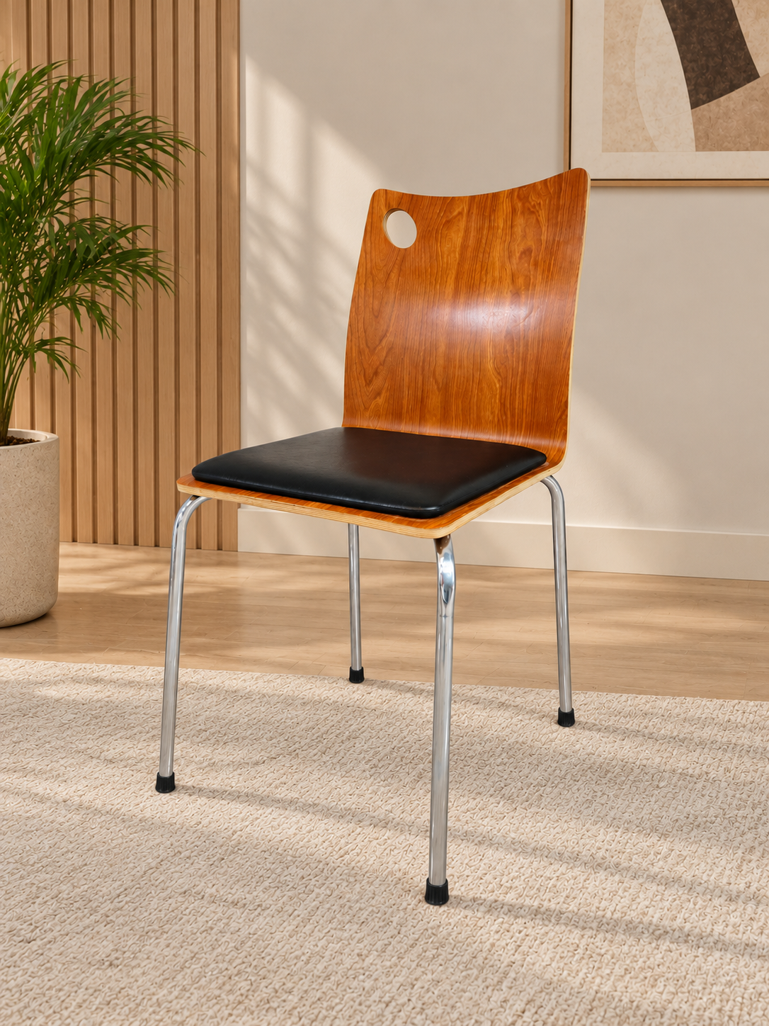 Waiting chair made of plywood with HPL covering and 33-density foam padding – OSCAR FURNITURE – OFF-OMD-350