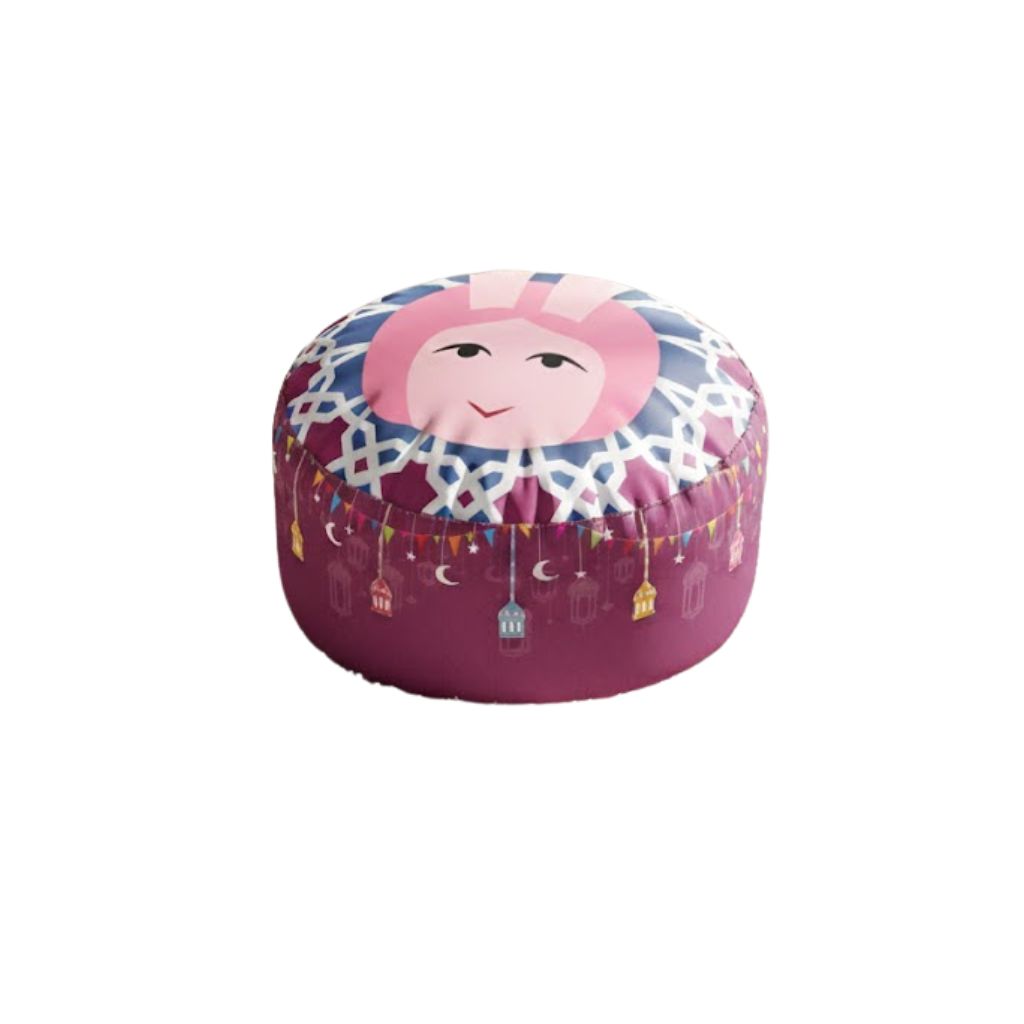 Ramadan Velvet Ottoman Model OS-RAM-056 Comfortable Foam Filling and Practical Design for the Modern Home