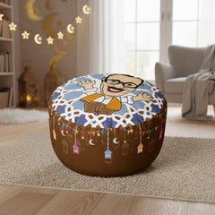 Ramadan velvet ottoman model OS-RAM-060 with comfortable foam filling and elegant design for a warm seat