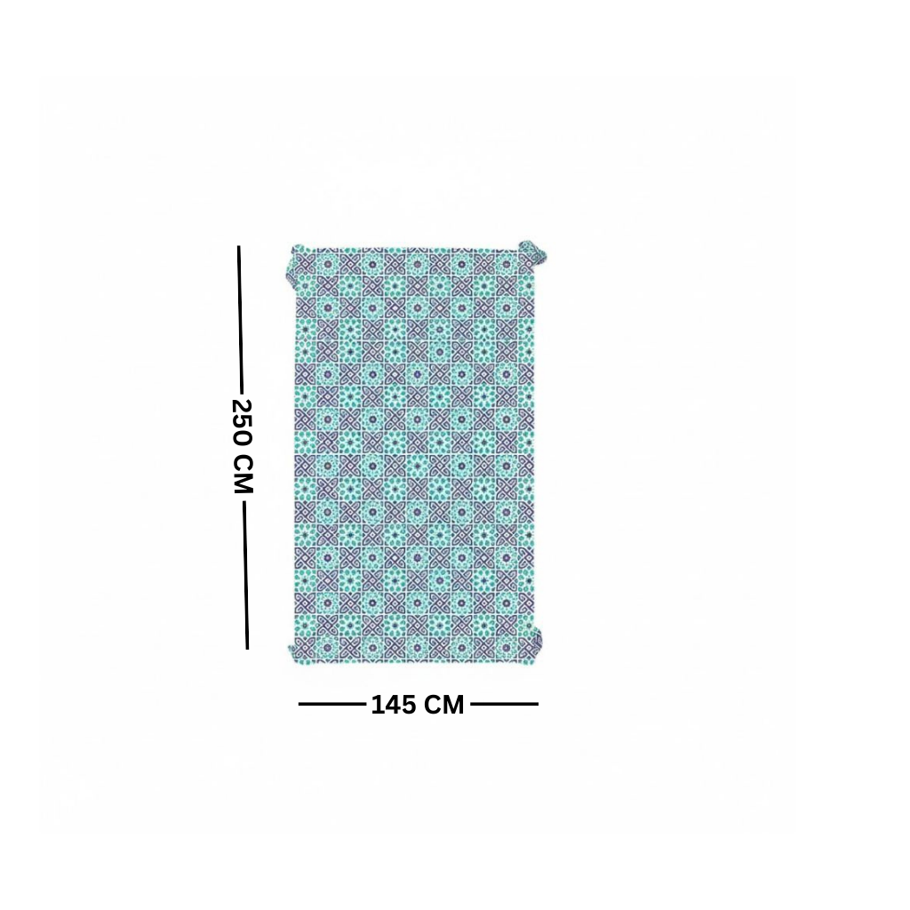Ramadan Dining Tablecloth 250×145 cm Velvet Sabia Imported – Luxurious Design for Ramadan Gatherings | OS-RAM-076