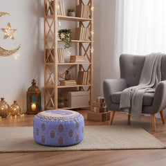 Ramadan velvet ottoman model OS-RAM-065 with comfortable foam filling and elegant design for a warm seat