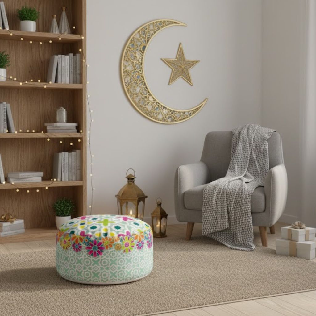 بوف رمضان قطيفة موديل OS-RAM-066 حشو فوم مريح وتصميم أنيق لقعدة دافئة