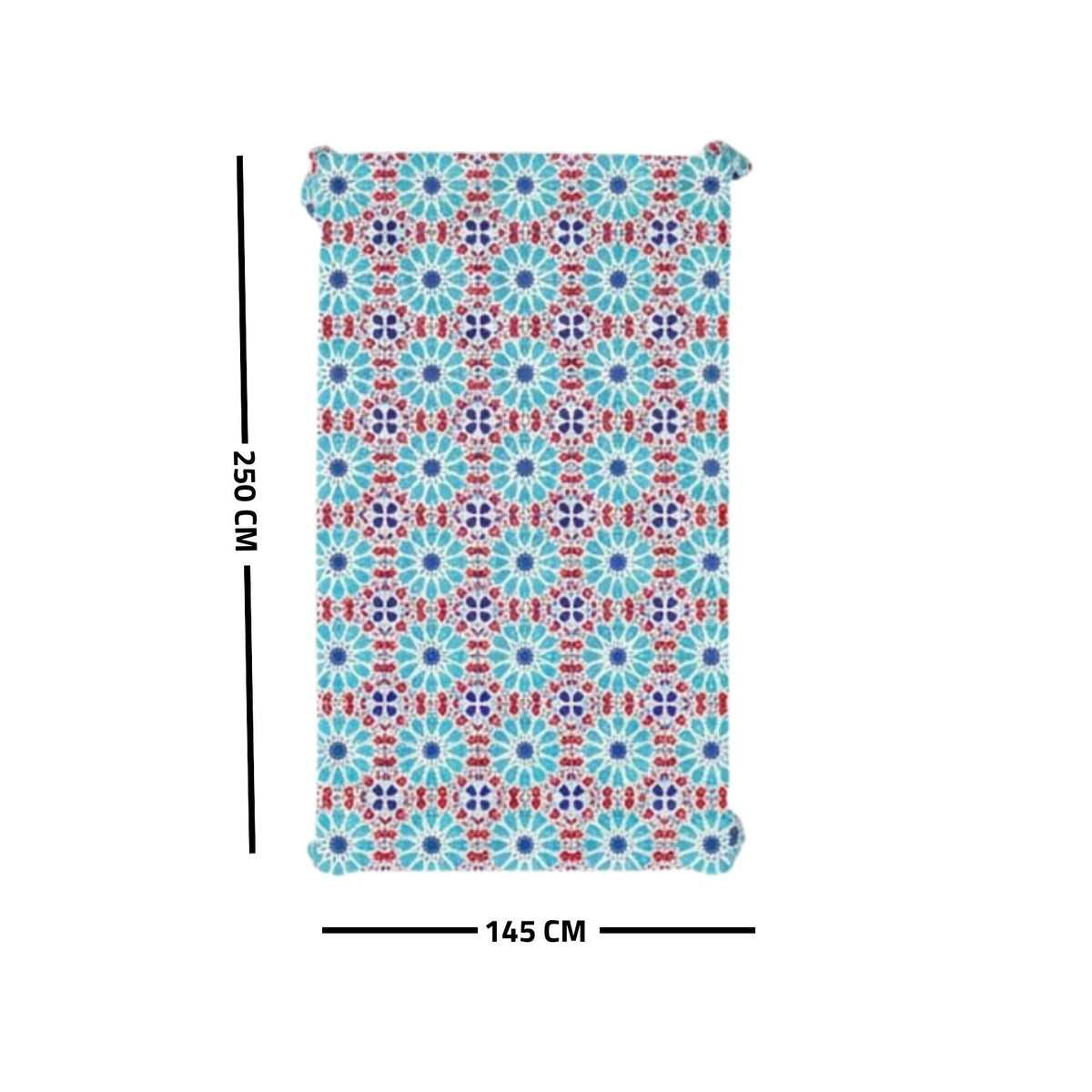 Ramadan Dining Tablecloth 250×145 cm Velvet Sabia Imported – Luxurious Design for Ramadan Gatherings | OS-RAM-087