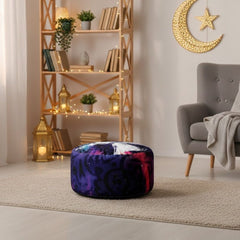 Ramadan velvet ottoman model OS-RAM-069 with comfortable foam filling and elegant design for a warm seating area