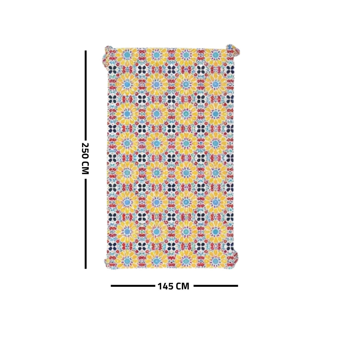 Ramadan Dining Tablecloth 250×145 cm Velvet Sabia Imported – Luxurious Design for Ramadan Gatherings | OS-RAM-088