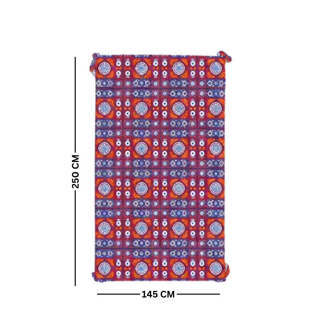 Ramadan Dining Tablecloth 250×145 cm Velvet Sabia Imported – Luxurious Design for Ramadan Gatherings | OS-RAM-082