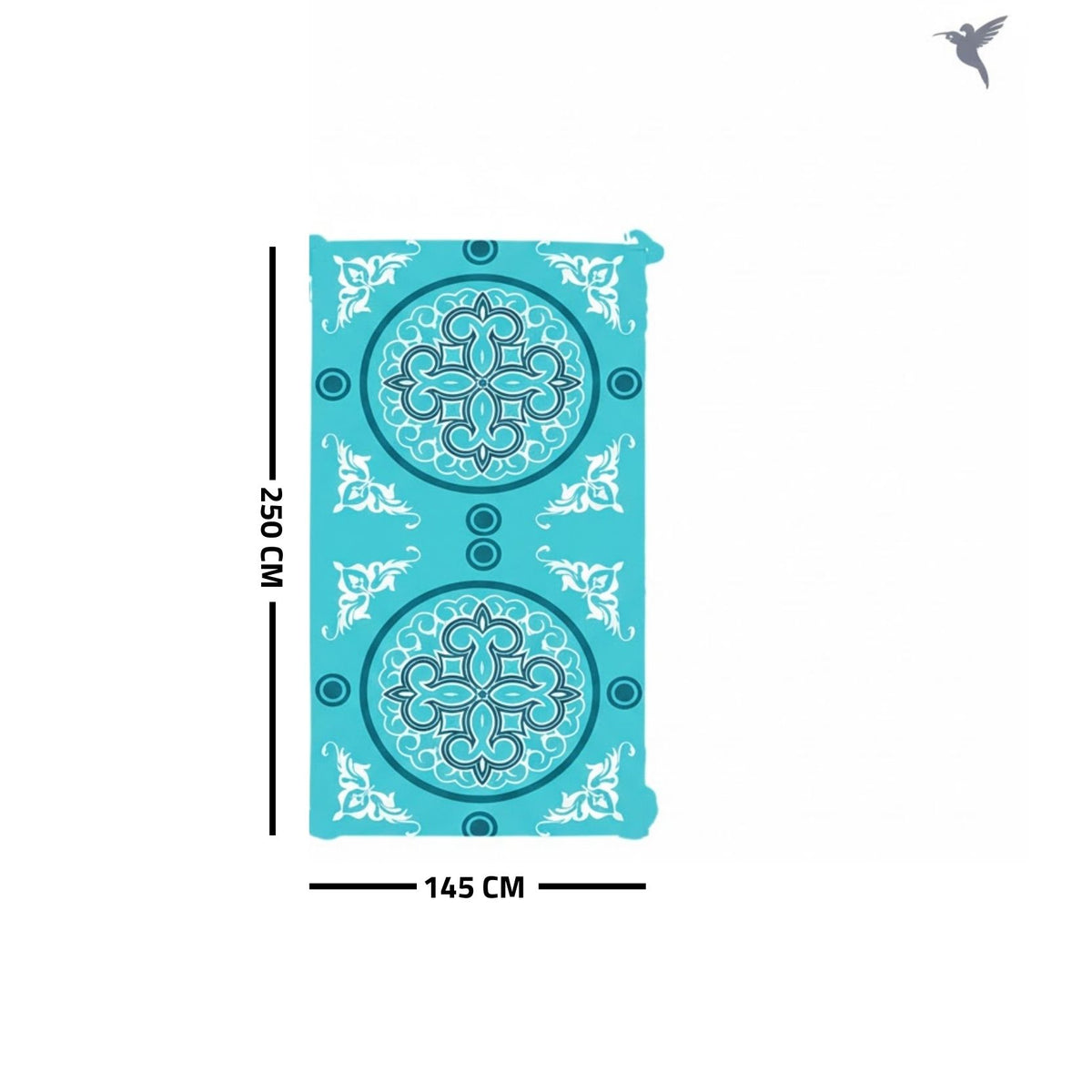 Ramadan Dining Tablecloth 250×145 cm Velvet Sabia Imported – Luxurious Design for Ramadan Gatherings | OS-RAM-092