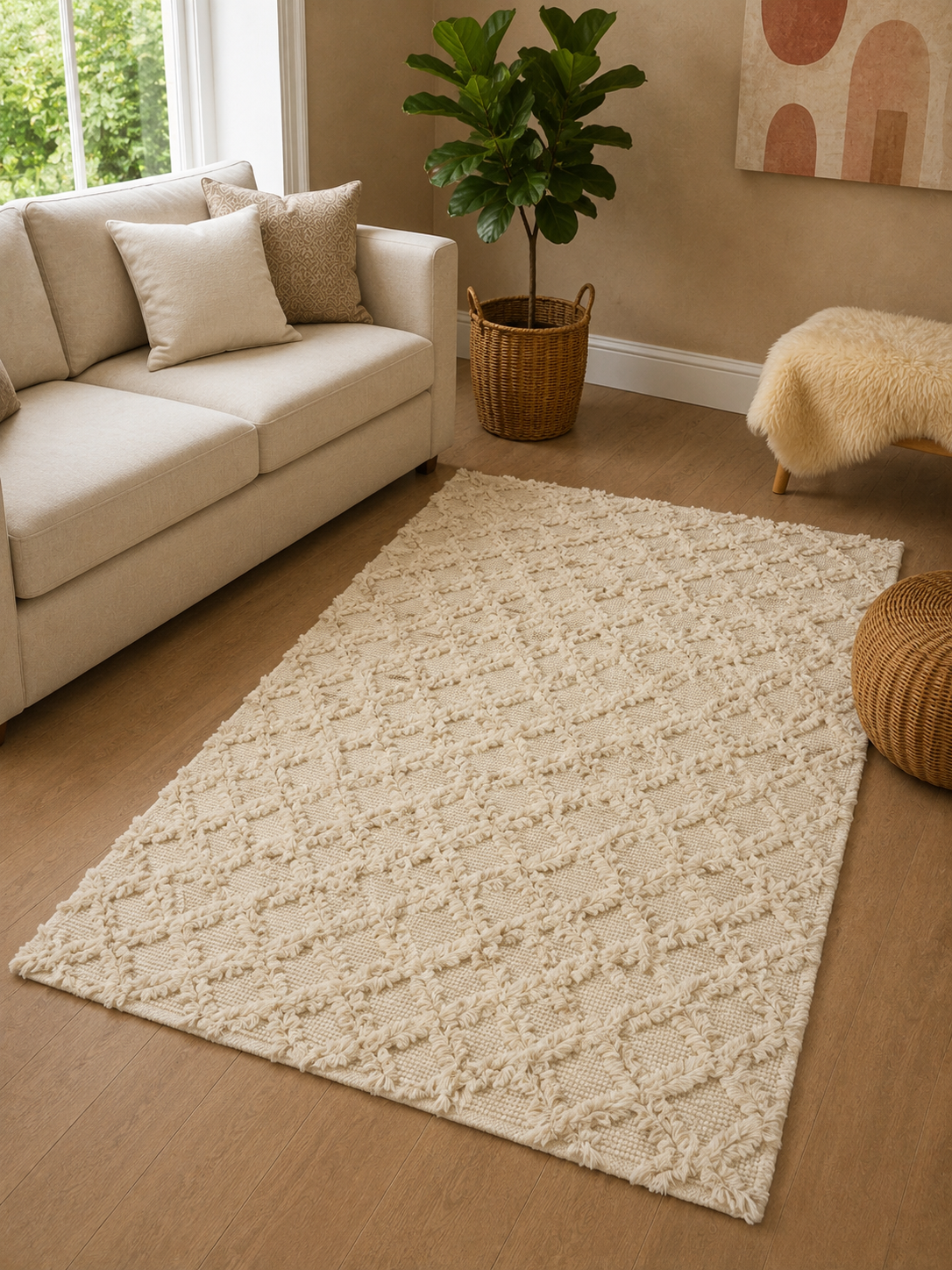 Handmade wool floor rug from Oscar Furniture – Rof-164