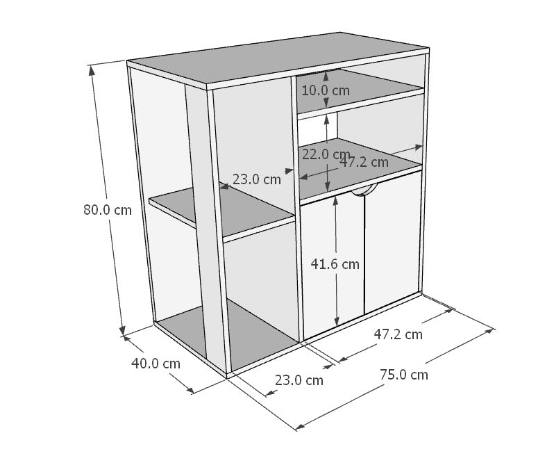 كوفي كورنر MDF عملي وأنيق – WAF-183