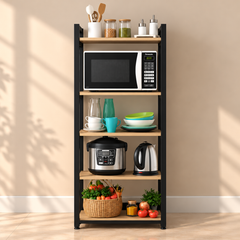 Kitchen display unit, steel and wood - SRS-046