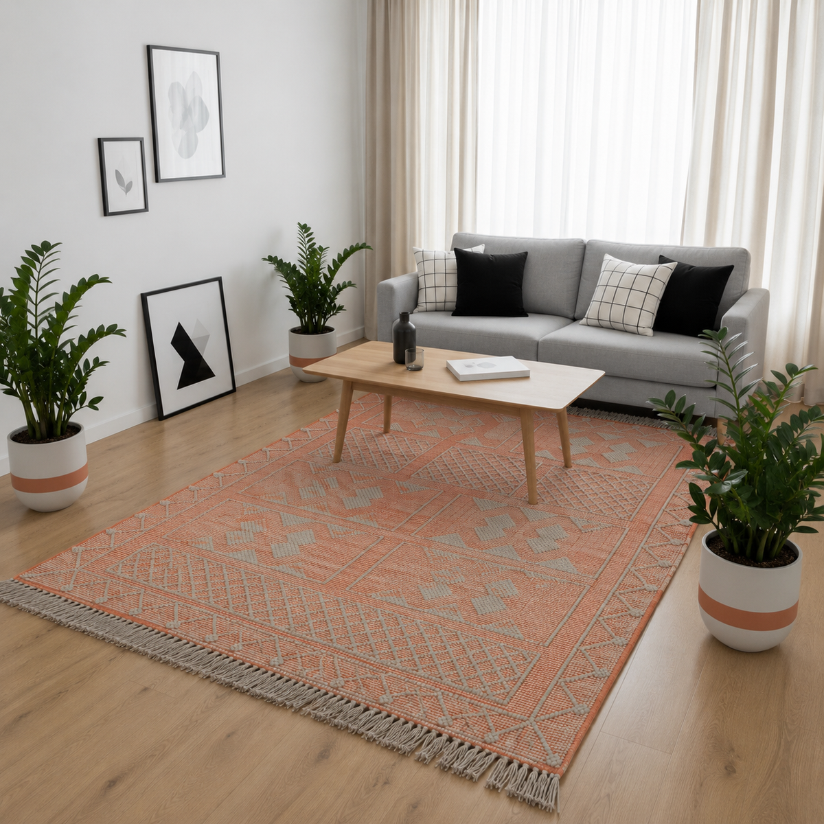 Handmade cotton floor rug from Oscar Furniture – Rof-186