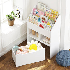 Children's MDF Wood Bookshelf 60×30×90 cm – Practical and Elegant