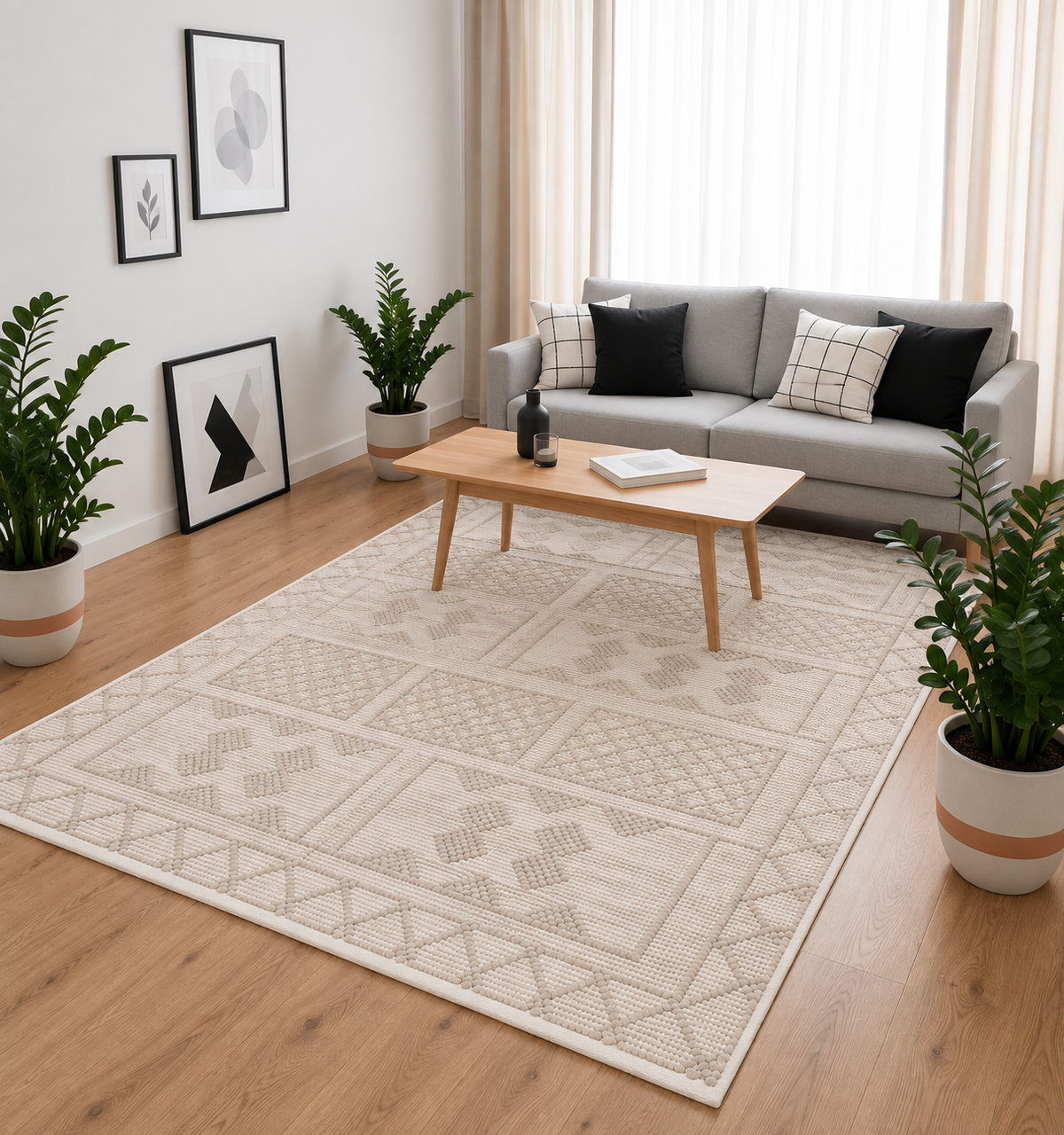 Handmade cotton floor rug from Oscar Furniture – Rof-188