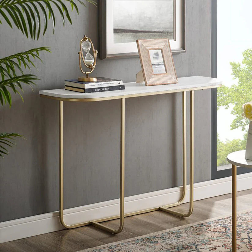 Modern iron and MDF wood console – Elegant and contemporary design