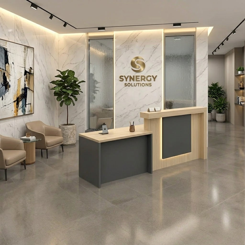 مكتب استقبال - Reception Counter - خشب MDF اسباني - CEM-077