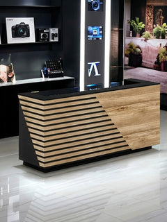 Reception desk - Reception Counter - Spanish MDF wood - CEM-091