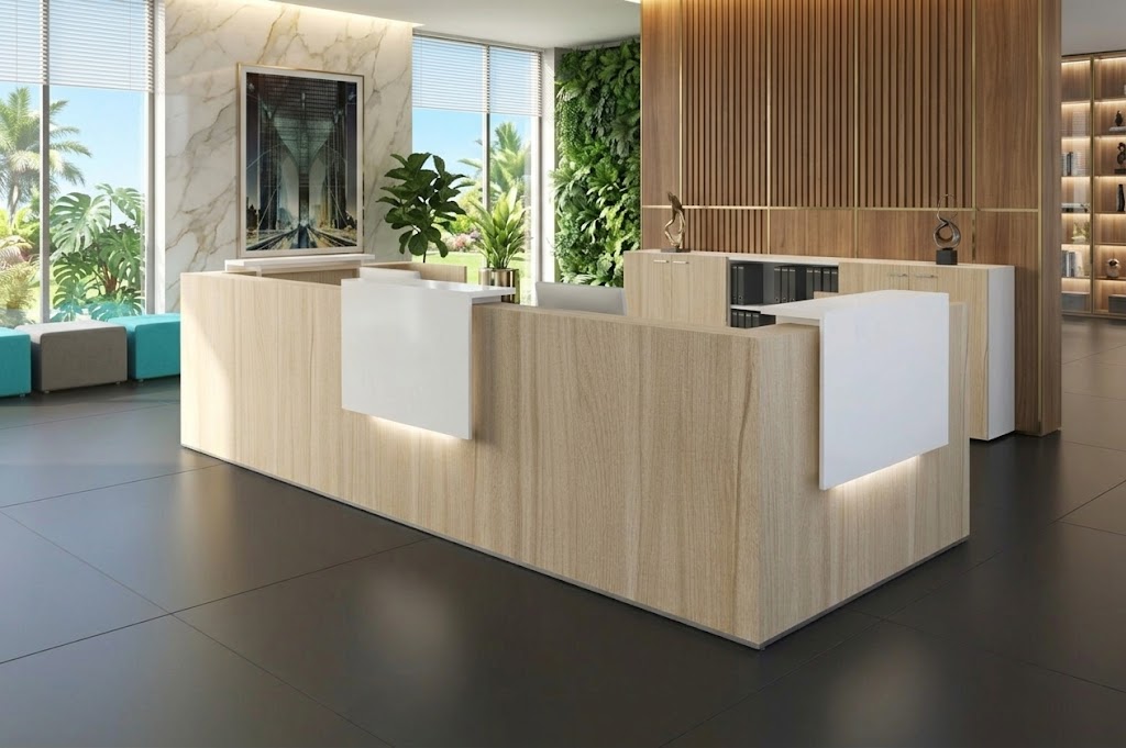 Reception desk - Reception Counter - Spanish MDF wood - CEM-093