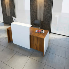 Reception desk - Reception Counter - Spanish MDF wood - CEM-114