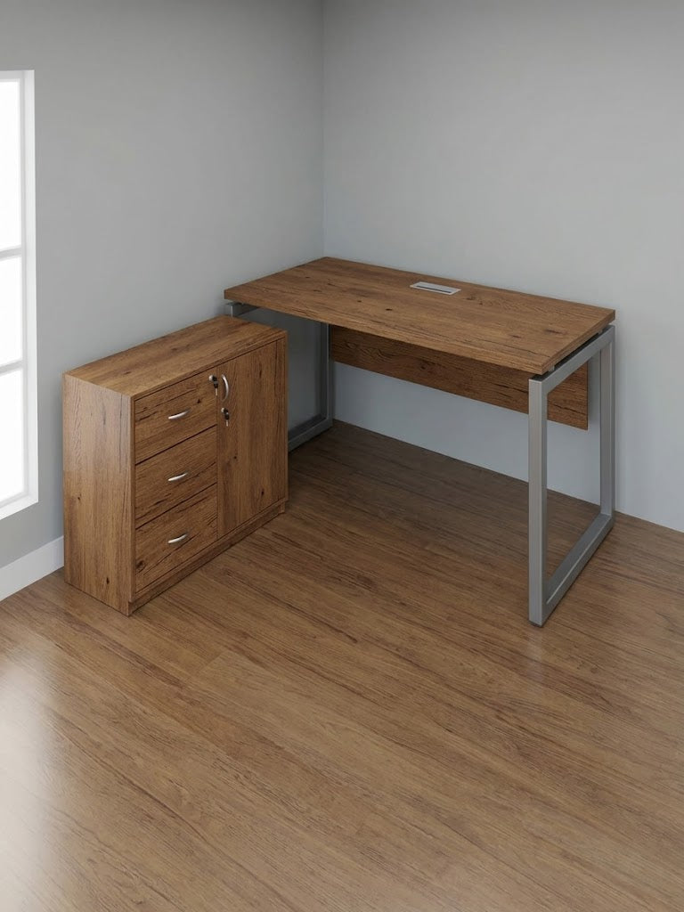 High-Quality Spanish MDF Wood Employee Desk with Modern Design – Model CEM-195