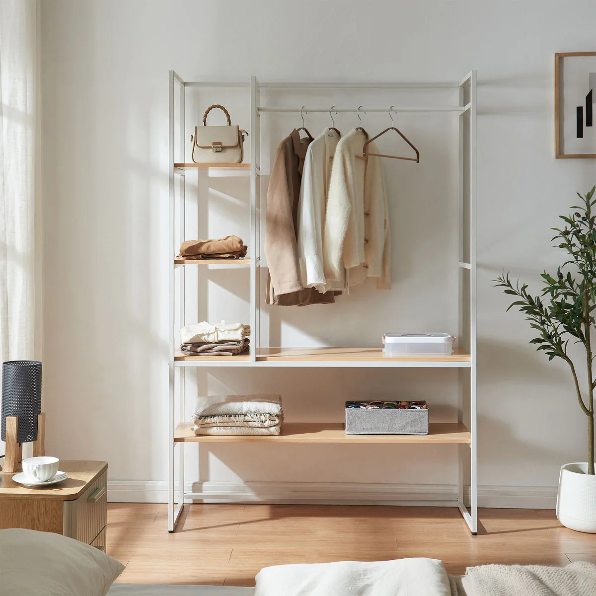 دريسنج خشب MDF كبير بتصميم عملي لتنظيم الملابس – WAF-220