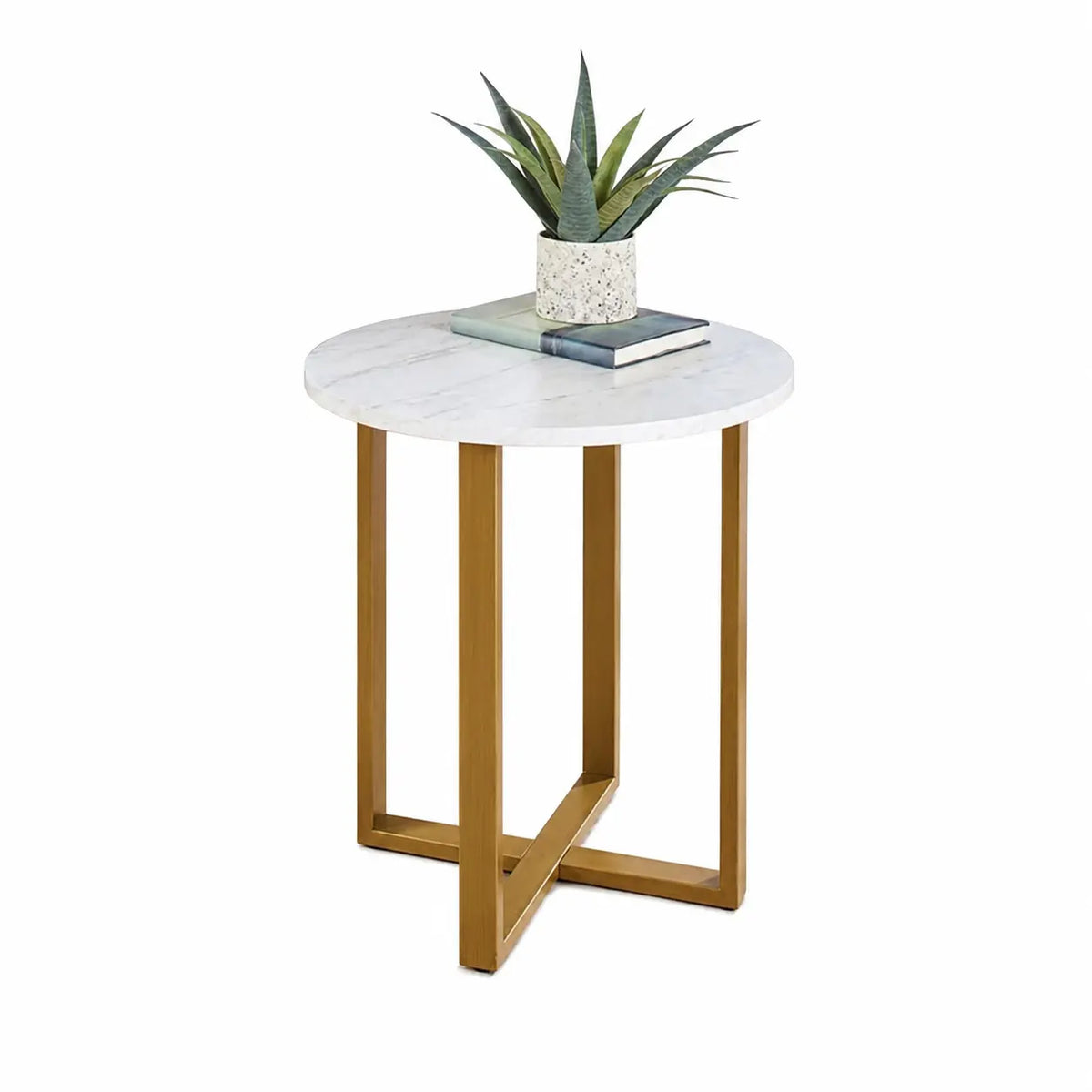 Yana side table 50 * 40 marble